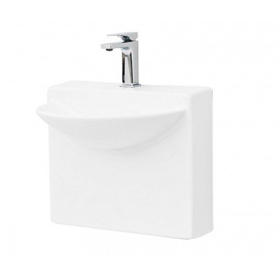 Підвісний умивальник ArtCeram Oneshot wall mini, white (WLL0010100) Підвісний умивальник ArtCeram Oneshot wall mini, white (WLL0010100)