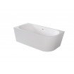 Окремостояча акрилова ванна Besco Zoya 150x75 L з сифоном click / clack, чорний (WAS-150-ZLC) Окремостояча акрилова ванна Besco Zoya 150x75 L з сифоном click / clack, чорний (WAS-150-ZLC)