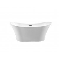 Окремостояча акрилова ванна Besco Amber 170x80 з сифоном click / clack, білий (WAS-170-ABB)