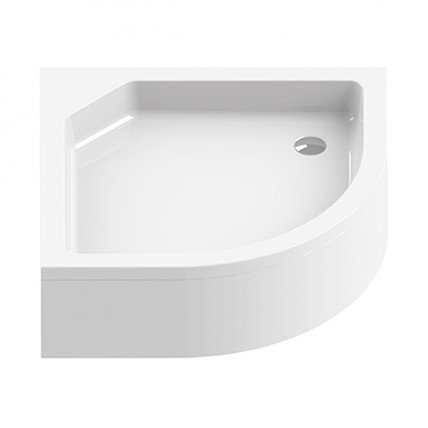 Душовий піддон напівкруглий глибокий NEW TRENDY ARTUS 90x90x21 см (B-0360)