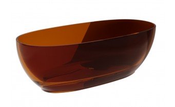 Ванна овальна окремостояча з матеріалу ResiCast Besco Mexa Earth Rust 170x78x55 см, + сифон Black Matt, Колір Охра - темно пігментно коричнево червоний, прозора ванна (WAM-170-ERB) Ванна овальна окремостояча з матеріалу ResiCast Besco Mexa Earth Rust 170x78x55 см, + сифон Black Matt, Колір Охра - темно пігментно коричнево червоний, прозора ванна (WAM-170-ERB)