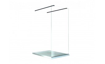 Душова кабіна Besco Aveo Due Black 100x195, прозоре скло (ADB-100-195C)