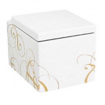 Підвісний унітаз ArtCeram Block, gold lettering (BKV0010106) Підвісний унітаз ArtCeram Block, gold lettering (BKV0010106)