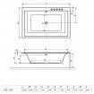 Ванна акрилова великого розміру Excellent Crown LUX 190x120 см (WAEX.CRO19WH)