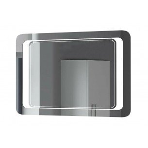 Прямокутне дзеркало з LED підсвіткою у ванну UWiS Duet Z-900, 90х65x3 см Прямокутне дзеркало з LED підсвіткою у ванну UWiS Duet Z-900, 90х65x3 см
