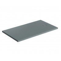 Душовий піддон, камяний Omnires Aquarock M+ 90x160 см, антиковзкий, прямокутний, Попелясто сірий матовий