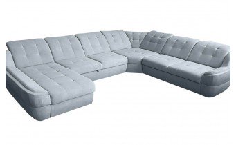 Кутовий розкладний диван ВІКОМеблі Спейс XXL / Space XXL, світло-сірий (Viko-XXL6)