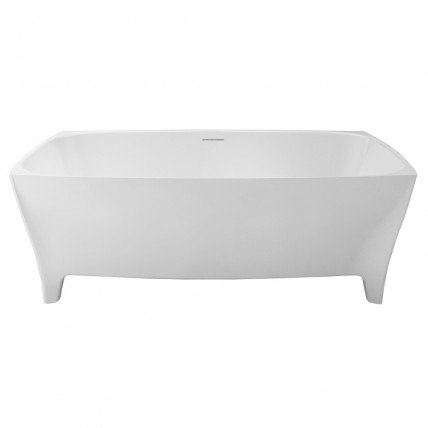 Окремостояча кам'яна ванна Volle Solid Surface 170x80 з сифоном click / clack (12-22-178)