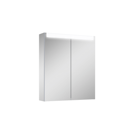 Підвісна тумба з дзеркалом у ванну (дзеркальна шафа) Elita Special 60 2D TECHNOBOX + LED, 60,6x70x15,2 см (168924)