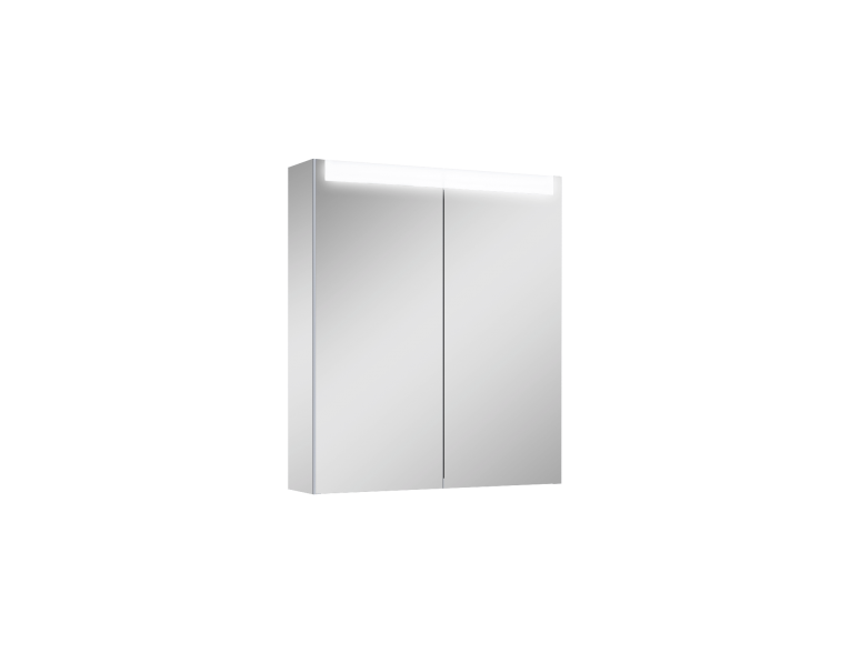 Підвісна тумба з дзеркалом у ванну (дзеркальна шафа) Elita Special 60 2D TECHNOBOX + LED, 60,6x70x15,2 см (168924)