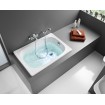 Ванна сидяча сталева (з місцем для сидіння) Roca Contesa 100x70 см, пряма з сидінням (A213100001) Ванна сидяча сталева (з місцем для сидіння) Roca Contesa 100x70 см, пряма з сидінням (A213100001)