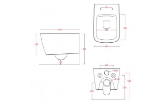 Підвісний унітаз ArtCeram A16 THE. RIMLESS, glossy black (ASV0030300)