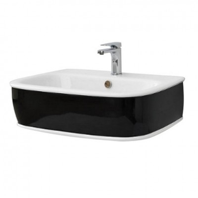 Підвісний умивальник ArtСeram Azuley, black white (AZL0030150) Підвісний умивальник ArtСeram Azuley, black white (AZL0030150)