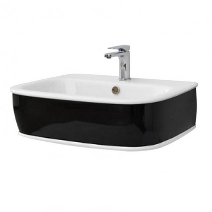 Підвісний умивальник ArtСeram Azuley, black white (AZL0030150) Підвісний умивальник ArtСeram Azuley, black white (AZL0030150)
