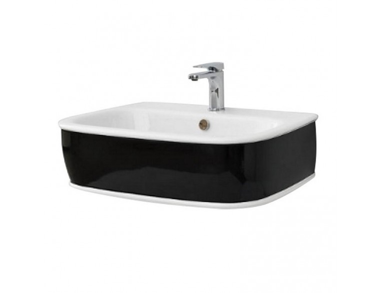 Підвісний умивальник ArtСeram Azuley, black white (AZL0030150)