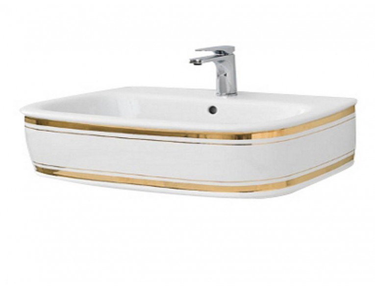 Підвісний умивальник ArtСeram Azuley, gold stripes (AZL0040111)