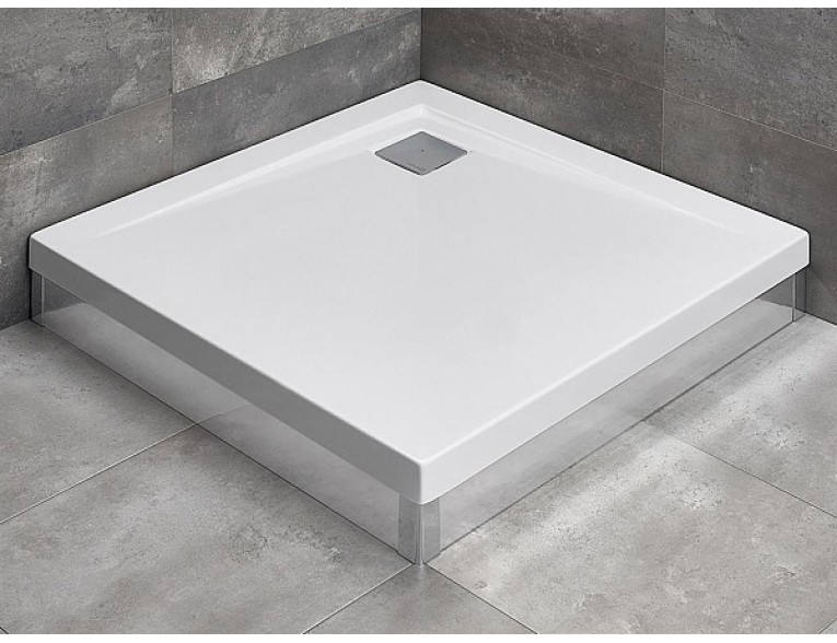 Душовий піддон Radaway Argos C 100x100x14,5 см, білий, на ніжках, панелі та кутики докупляються окремо (4ACN1010-02)
