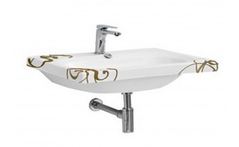Підвісний умивальник ArtСeram Blend, gold lettering (BLL0070106) Підвісний умивальник ArtСeram Blend, gold lettering (BLL0070106)