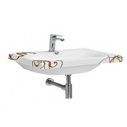 Підвісний умивальник ArtСeram Blend, gold lettering (BLL0070106)