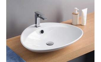 Умивальник на стільницю ArtCeram Bs, white (BSL0010100)
