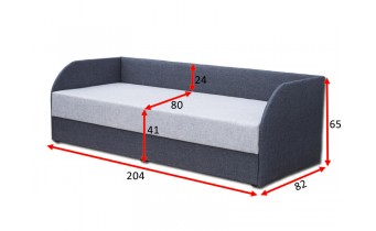 Односпальне ліжко ТМ Віка Болеро 2 80x200 (VR80)