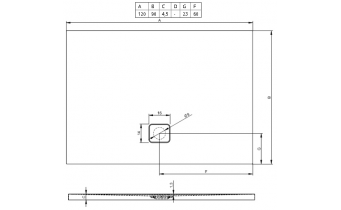 Душовий піддон Riho Basel 416 1200х900, білий (DC26)