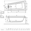 Ванна Radaway Evia 150x80 L + ніжки (WA1-44-150×080L)