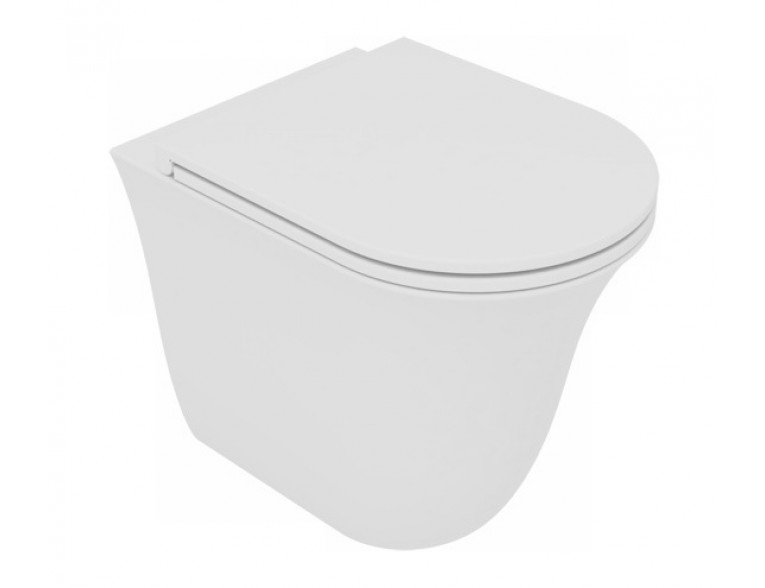 Унітаз підлоговий GSG Flut 52,5 см Smart Clean white matt (FLWC01001)