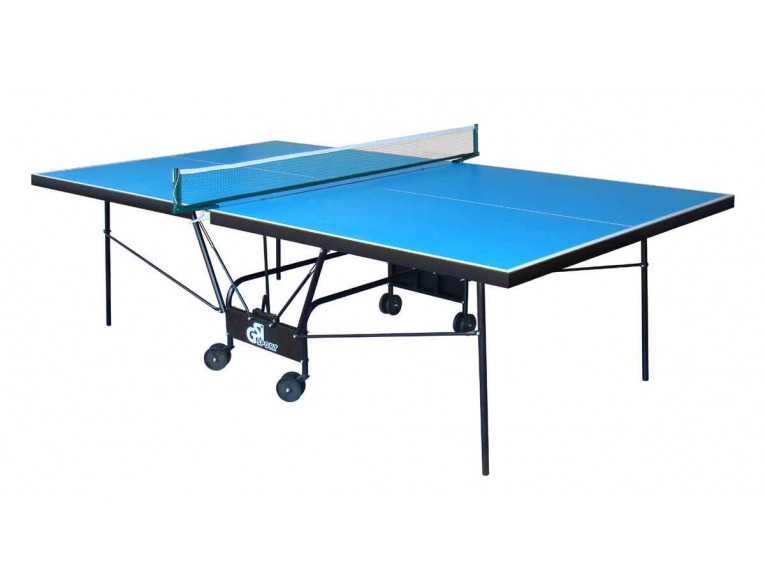 Всепогодній тенісний стіл GSI-sport Compact Outdoor 274x152,5x76 см Blue