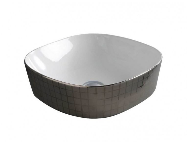 Умивальник на стільницю ArtCeram Ghost 42, platinum mosaic (GHL0010158)