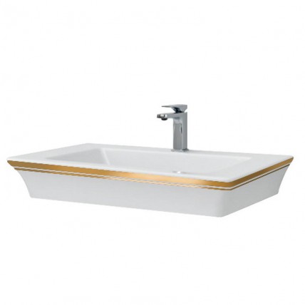 Підвісний умивальник ArtCeram Jazz, gold lettering (JZL0070106)