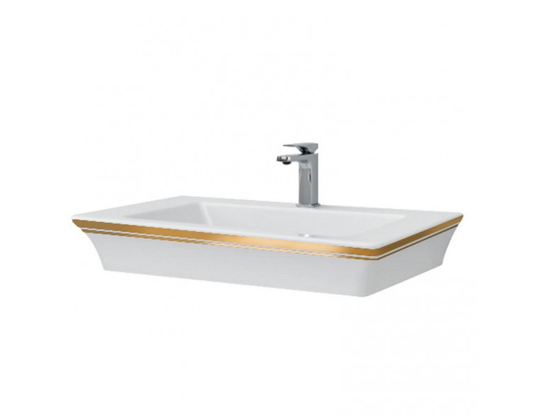Підвісний умивальник ArtCeram Jazz, gold lettering (JZL0070106)