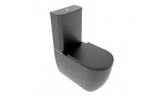 Унітаз моноблок GSG LIKE 69 см Smart Clean matt Black (LKMBL003)