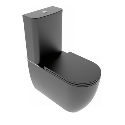 Унітаз моноблок GSG LIKE 69 см Smart Clean matt Black (LKMBL003)
