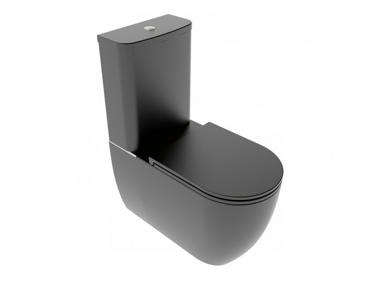 Унітаз моноблок GSG LIKE 69 см Smart Clean matt Black (LKMBL003)