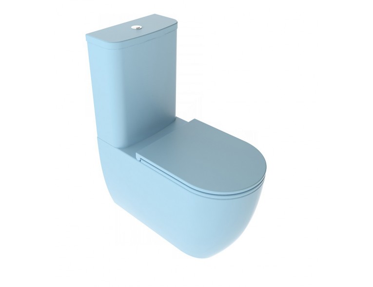 Унітаз моноблок GSG LIKE 69 см Smart Clean matt Sky (LKMBL023)