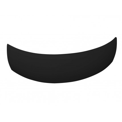 Панель для ванни Besco Luksja 148 Black / Чорна,+ кріплення до панелі, екран для ванни (OAL-150-NSC)