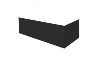 Панель для ванни Besco Talia 110 Black / Чорна, фронтальна + бічна + кріплення до обох панелей, екран для ванни (OAT-110-PKC)