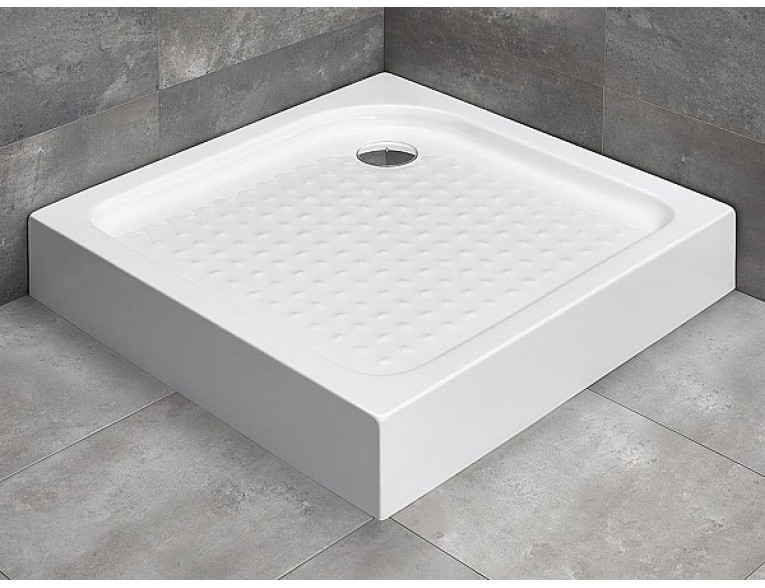 Душовий піддон квадратний Radaway Rodos C Compact 80x80x16,5 см, білий (4K88155-04)