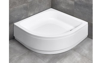 Душовий піддон глибокий акриловий, напівкруглий Radaway Samos A 90x90x29,5 см, білий (4S99300-03)