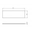 Фронтальна панель для ванни Ideal Standard i.life 180x55 см + кріплення для панелі (T478601/T482901)