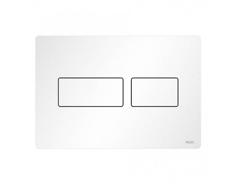 Кнопка зливу подвійна Tece Solid Pus Plate, білий глянцевий (9240432)