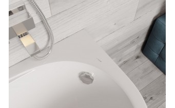 Ванна акрилова Vagnerplast Flora 150x100 см L, Лівостороння (VPBA151FLA3LX-01)