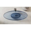 Ванна овальна окремостояча з матеріалу ResiCast Besco Axya Blue Wave 180x80x75 см, + сифон Black Matt, Синя, прозора ванна (WAA-180-BWB) Ванна овальна окремостояча з матеріалу ResiCast Besco Axya Blue Wave 180x80x75 см, + сифон Black Matt, Синя, прозора ванна (WAA-180-BWB)