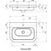 Врізний умивальник Ravak Chrome 650 (XJG01165000) Врізний умивальник Ravak Chrome 650 (XJG01165000)
