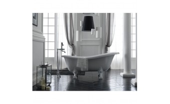 Окремостояча акрилова ванна Besco Amelia 190x77 + ніжки білі (WKA-190W+BI)