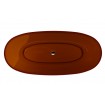 Ванна овальна окремостояча з матеріалу ResiCast Besco Mexa Earth Rust 170x78x55 см, біла решітка, Колір Охра - темно пігментно коричнево червоний, прозора ванна (WAM-170-ERW) Ванна овальна окремостояча з матеріалу ResiCast Besco Mexa Earth Rust 170x78x55 см, біла решітка, Колір Охра - темно пігментно коричнево червоний, прозора ванна (WAM-170-ERW)