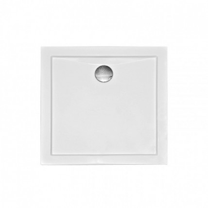Душовий піддон акриловий, квадратний Besco Aquarius SlimLine 80x80 см (BAA-80-K)