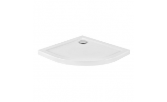 Душовий піддон акриловий, напівкруглий Besco Aron SlimLine 90x90 см (BAA-90-NR)