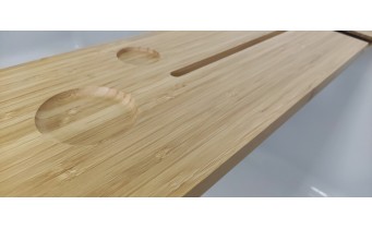 Бамбукова полиця для ванни Besco Coma 85x22 см (PW-CO-85)